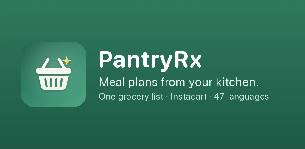 PantryRx — meal plans from what's in your kitchen